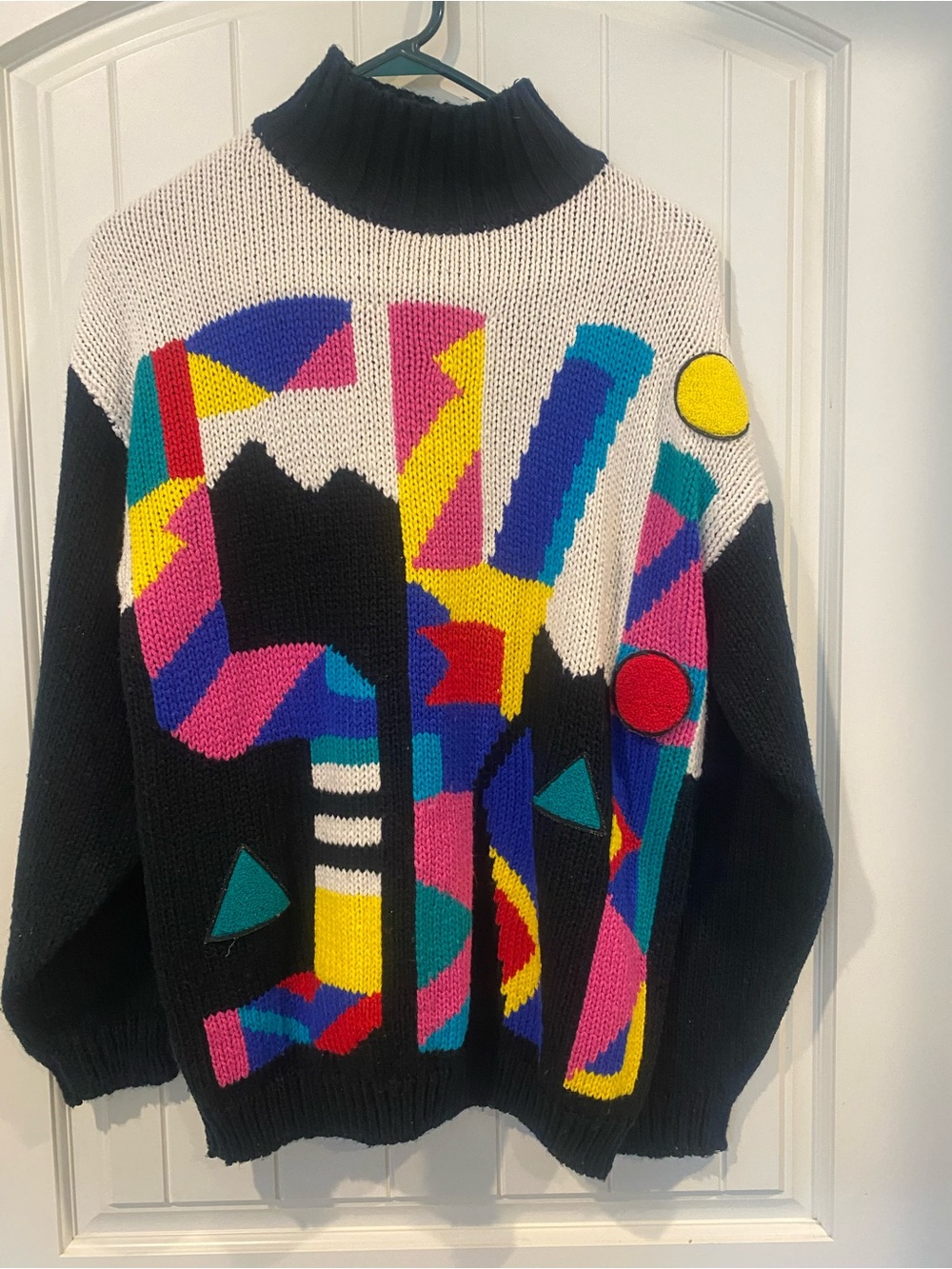 Vintage 80s/90s International Stefano Sportswear Color-Block Sweater